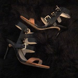 Two tone Brown and Black heels